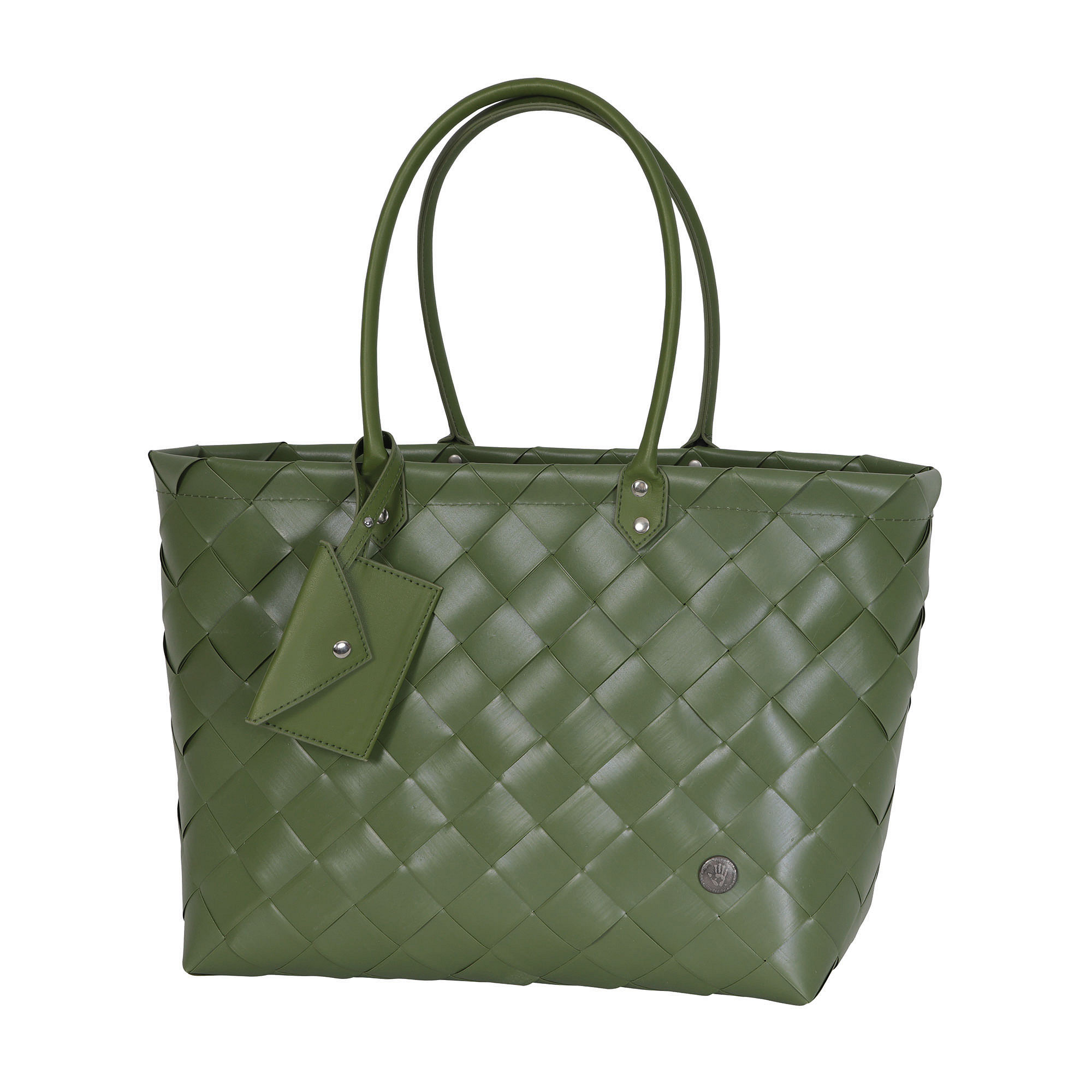 Handed By Chloe Shopper mit Anhänger Laurel Green