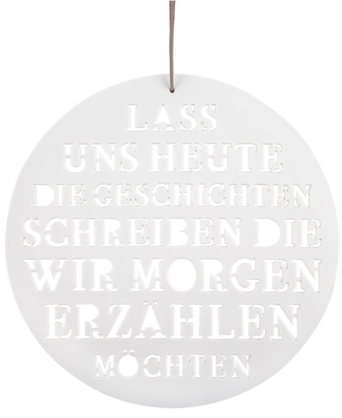 räder Living Poesiebild aus Porzellan "Lass uns heute..."