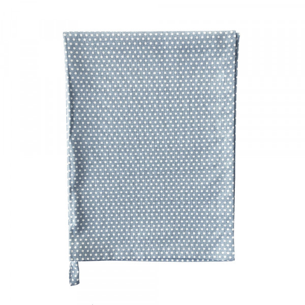 Krasilnikoff Geschirrtuch Micro Dots Dusty Blue