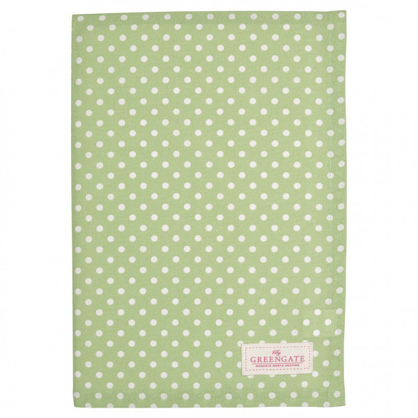 Greengate Geschirrtuch Spot pale green