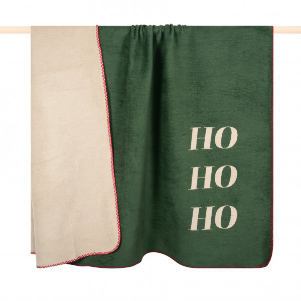 pad design Wolldecke Hola Green "HO HO HO"