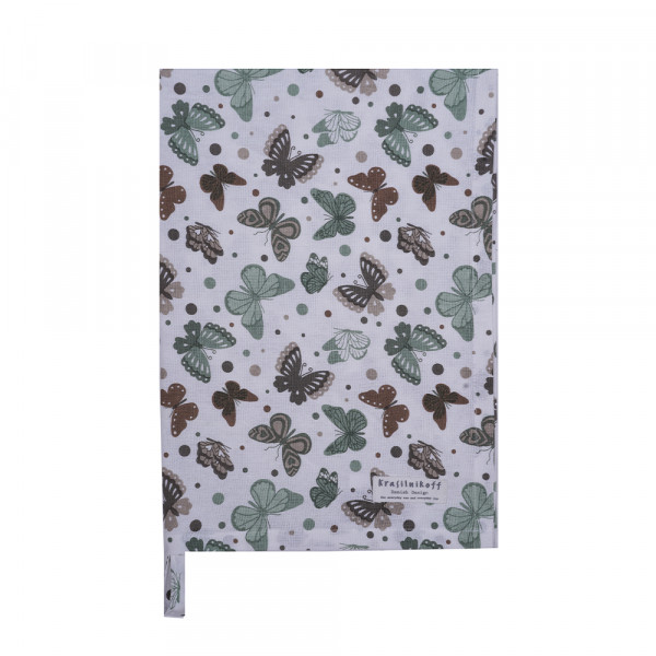 Krasilnikoff Geschirrtuch Butterfly Green