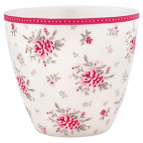 Greengate Latte Cup Flora White