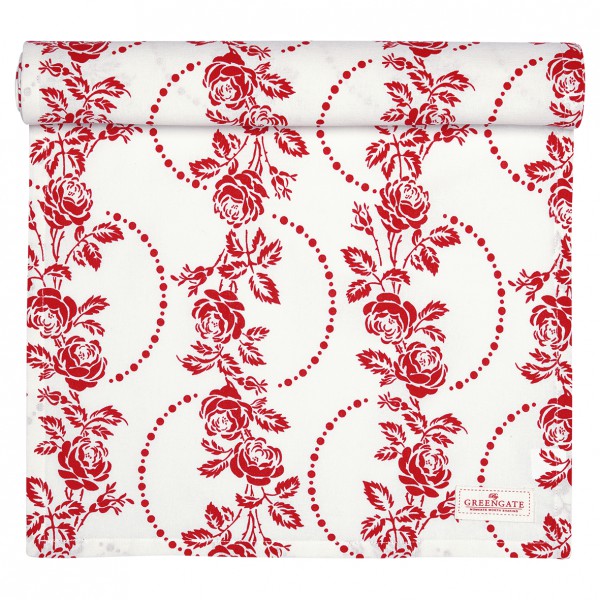 Greengate Tischläufer Fleur red