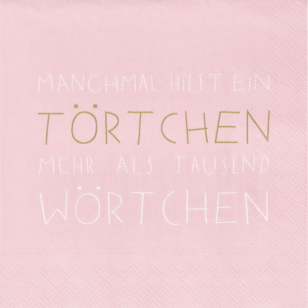 räder Papierservietten "Manchmal hilft ein Törtchen"  20 Stück