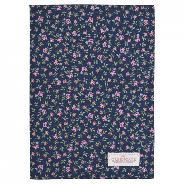 Greengate Geschirrtuch Berta dark blue