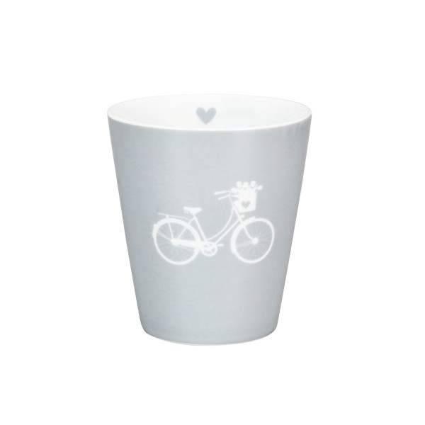 Krasilnikoff Happy Mug "Bike Grey"