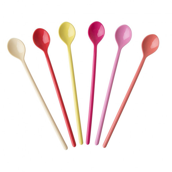 Rice Melamin Latte Löffel 6er Set Sunny Colors