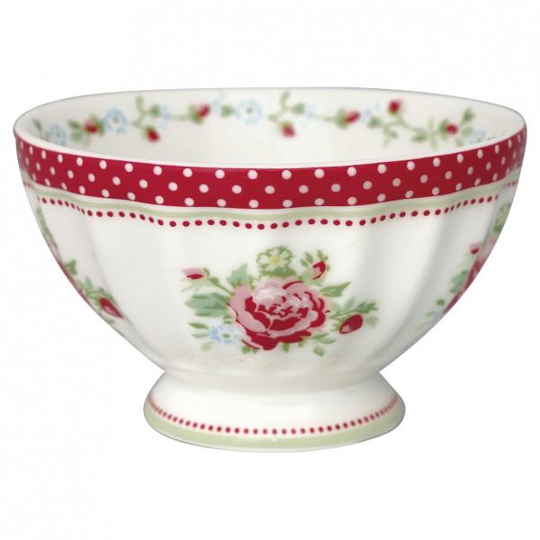 Greengate French Bowl medium Marry white