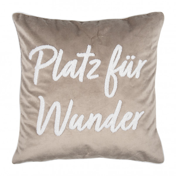 pad design Kissenhülle Letters "Platz für Wunder" 45 x 45