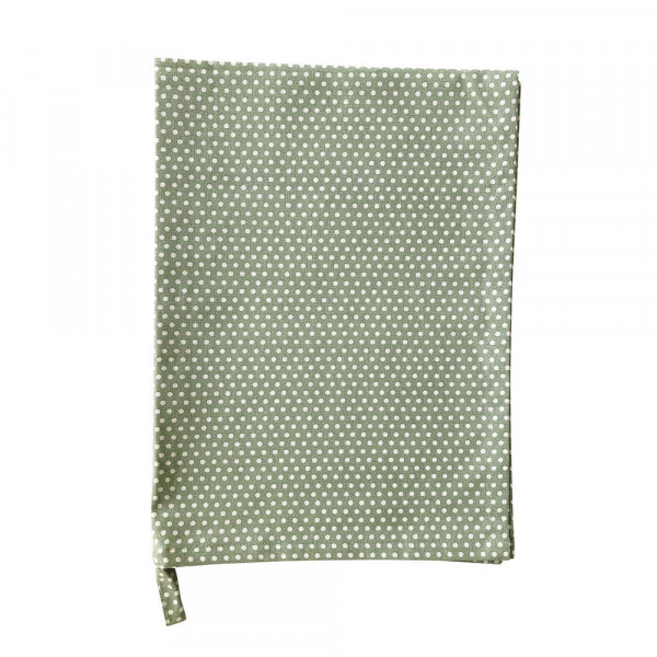 Krasilnikoff Geschirrtuch Micro Dots Dusty Green