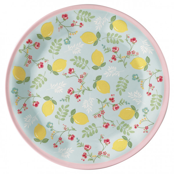 Greengate Melamin Teller Limona pale blue