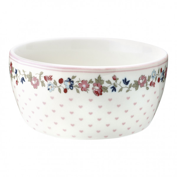 Greengate Kids bowl Ruby petit white