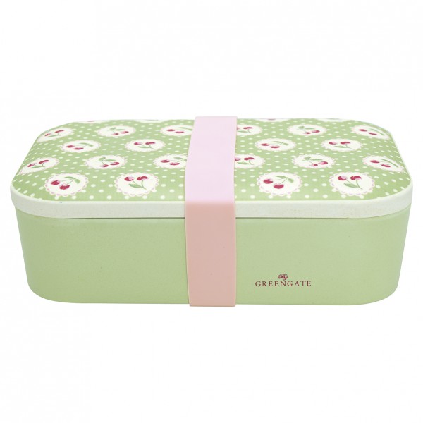 Greengate Lunch Box Cherry Berry pale green