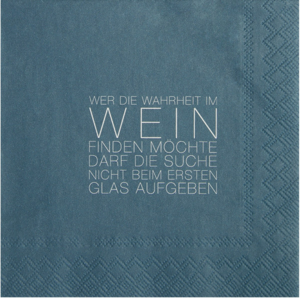 räder Papierservietten Dining "Wahrheit im Wein..." 20 Stück