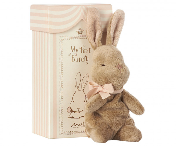Maileg Kuschelhase My First Bunny in Box, Rosa