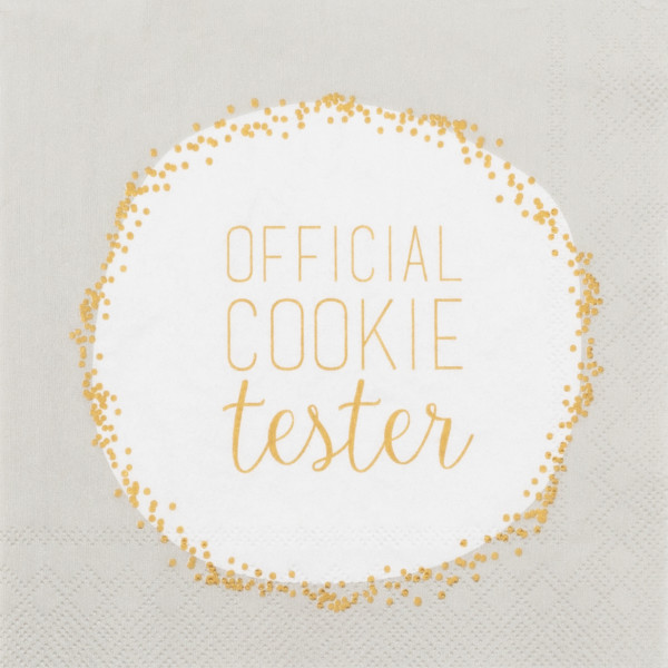 räder Papierservietten "Official Cookie tester"  20 Stück