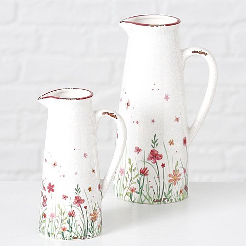 Deko-Krug Flowery H 27cm