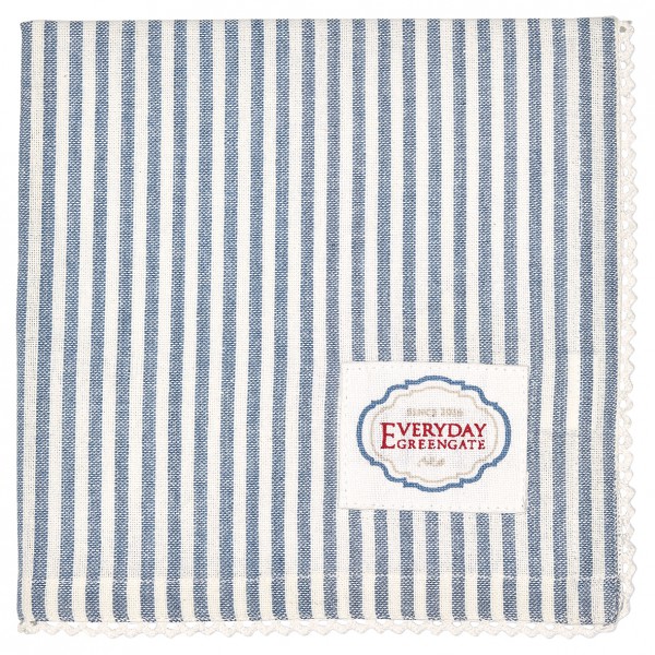 Greengate Stoffserviette Alice Stripe blue