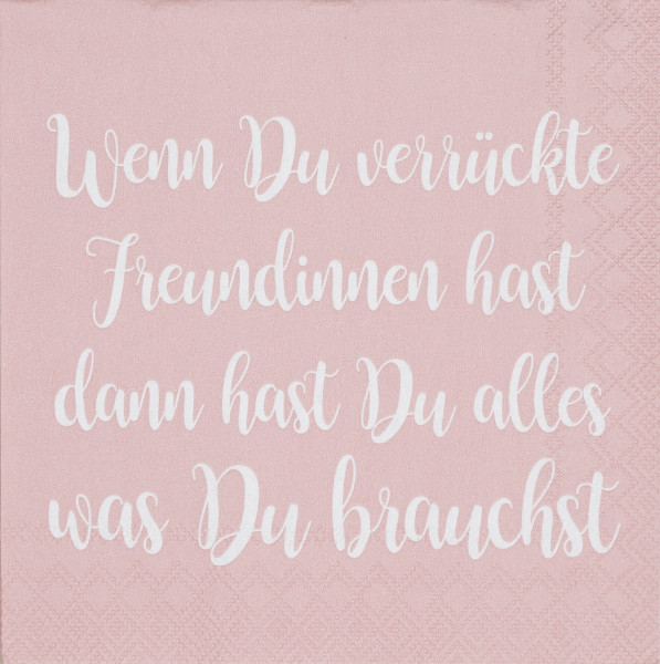 räder Papierservietten Dining "Wenn Du verrückte..."  20 Stück