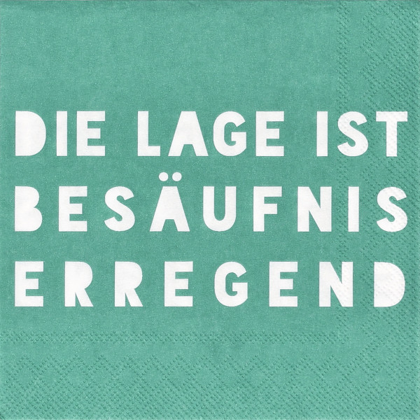 räder Papierservietten "Die Lage ist Besäufniserregend"  20 Stück
