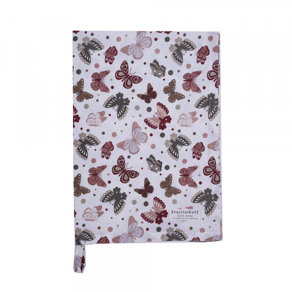 Krasilnikoff Geschirrtuch Butterfly Red