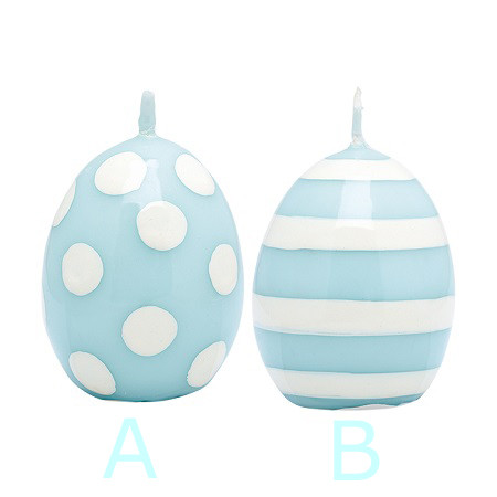 Oster-Kerze, Ditte, Pale Blue, Var. A