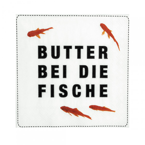 räder Papierservietten "Butter bei die Fische" 20 Stück