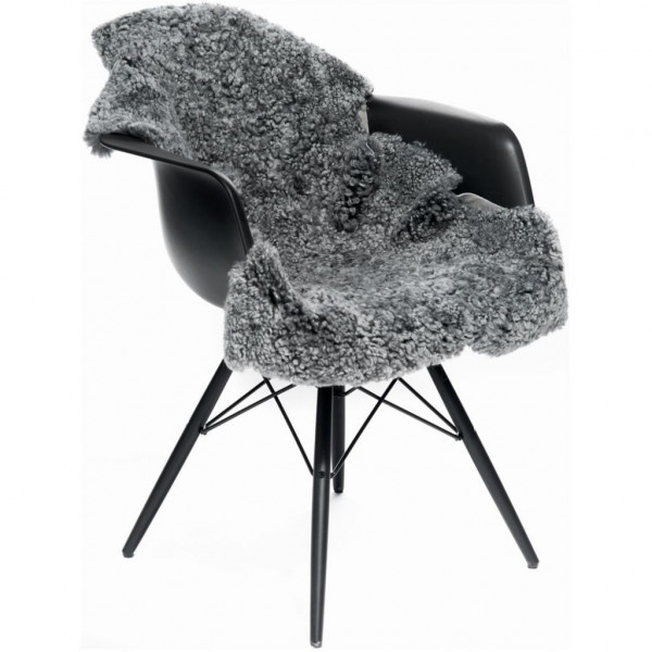 Natures Collection Short Wool Curly Premium Quality Light Grey