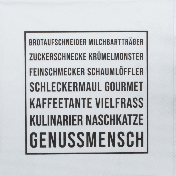 räder Papierservietten "Genussmensch" 20 Stück