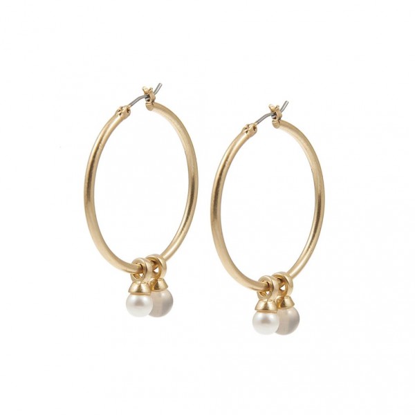 Sence Copenhagen Ohrring Be A Star Pearl Agate worn gold