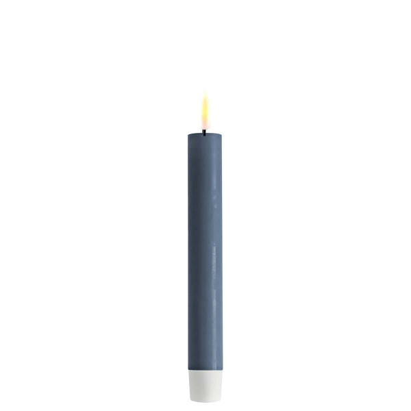 DELUXE HOMEART LED-Stabkerze "Real Flame" Ice Blue 15 cm