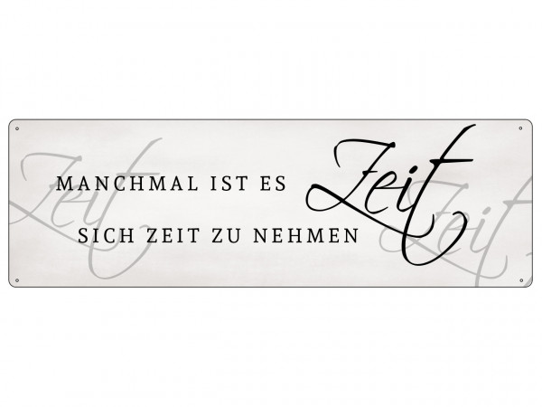 Interluxe Metallschild "Manchmal ist es Zeit..."