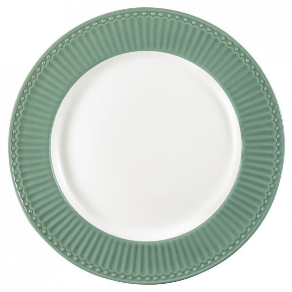 Greengate Porzellan-Essteller Alice Dusty Green