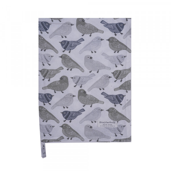 Krasilnikoff Geschirrtuch Sweet Birds Grey