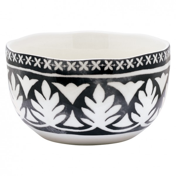 Greengate Porzellan Müslischale Sasha Black small