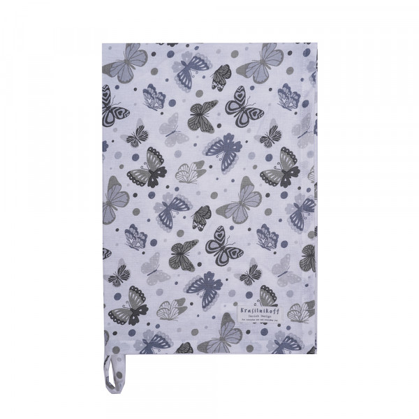 Krasilnikoff Geschirrtuch Butterfly Grey