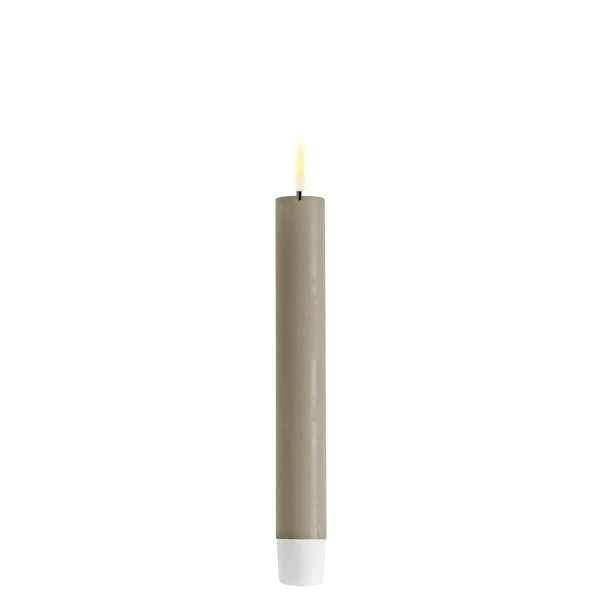 DELUXE HOMEART LED-Stabkerze "Real Flame" Sand 15 cm