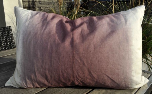 Artefina Kissenhülle Batik/Aubergine