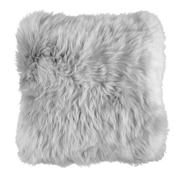 Natures Collection Neuseeland Schaffellkissen Light Grey