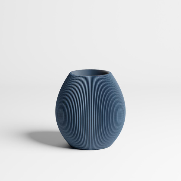 DENNISMAASS Vase Rund L Navyblau