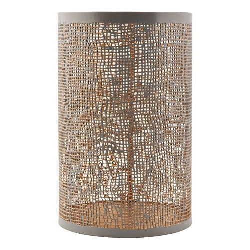 House Doctor Windlicht Hurricane grau / gold