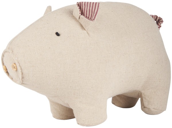 Ib Laursen Stofftier Schwein "My nostalgic Christmas"
