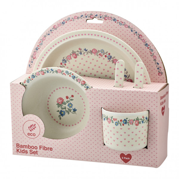 Greengate Kinder-Geschirr Ruby petit white 5er Set
