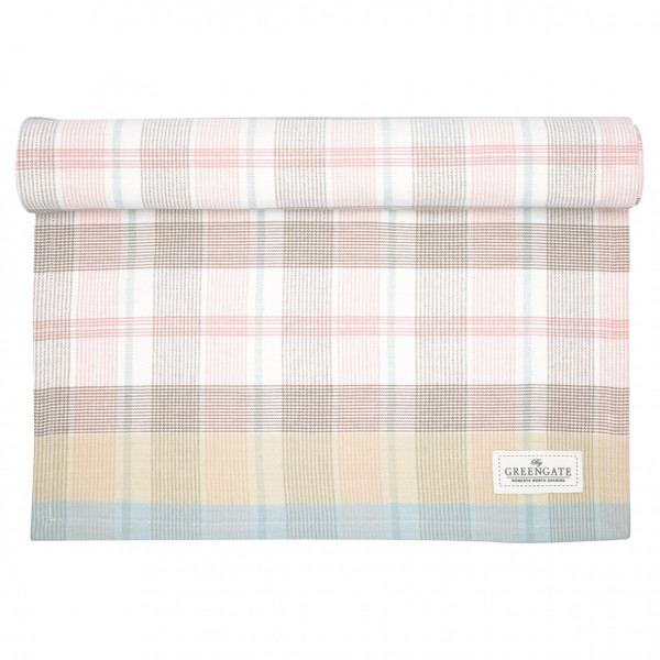 Greengate Tischläufer Kitty white 140 x 45 cm