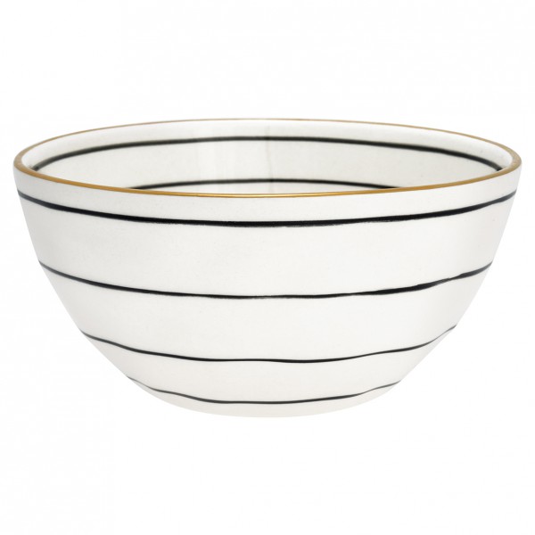 Greengate Bowl Sally black with gold medium