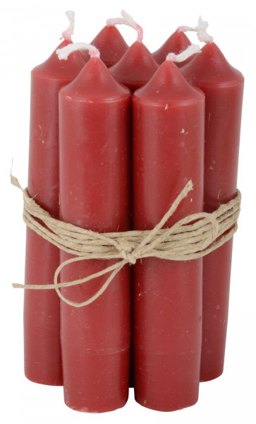 Ib Laursen Kerzen-10er Set, Rot