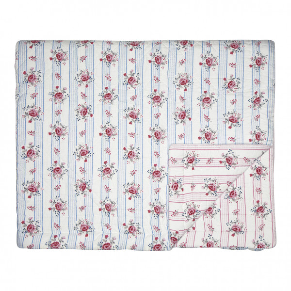 Greengate Quilt / Bed Cover Fiona pale blue 140 x 220 cm