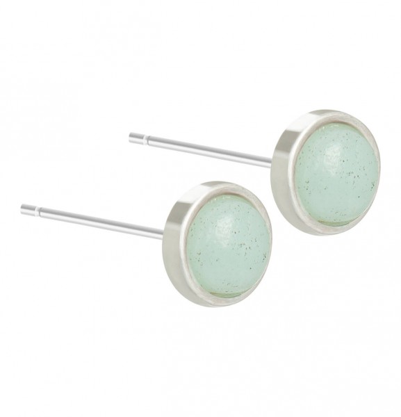 Sence Copenhagen Harmony earstuds Amazonite worn silver
