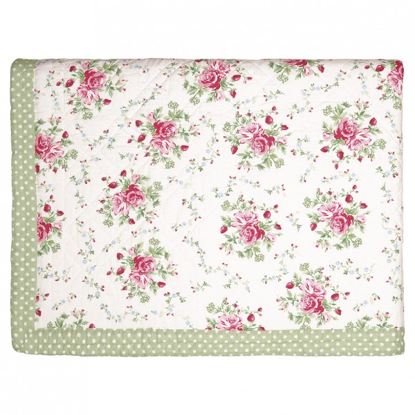 Greengate Quilt / Bed Cover Mary white 140 x 220